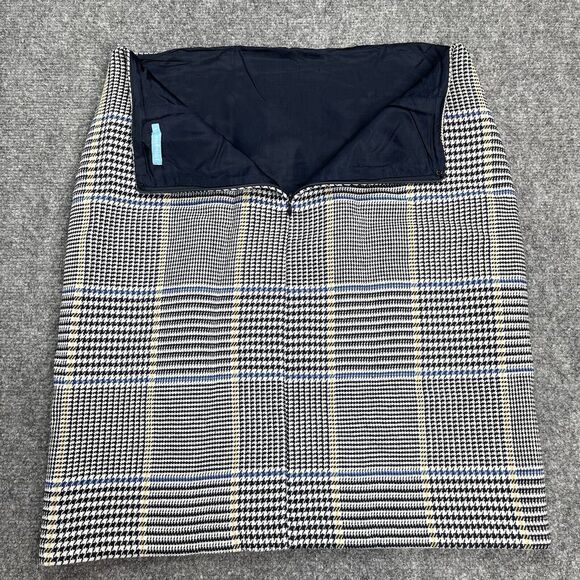 J Mclaughlin Skirt Womens Size 6 Houndstooth French Tweed Ross Pencil - Picture 3 of 10
